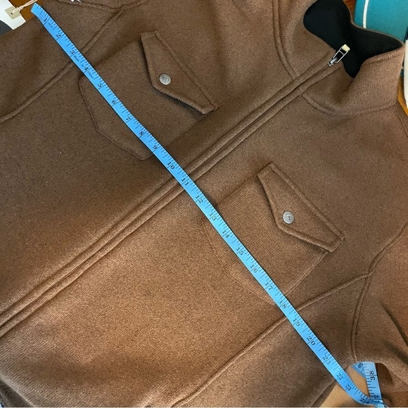 Mountain Khaki Old Faithful Brown Full Zip Sweater Jacket Mens L NWT - Picture 7 of 9